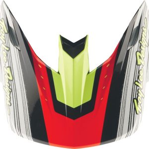 Visière TROY LEE DESIGNS SE5 Composite Stripes – noir/Infra Red