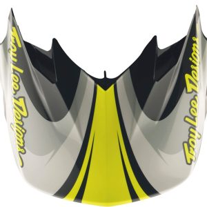 Visière TROY LEE DESIGNS GP Pro Crossover – gris/jaune fluo