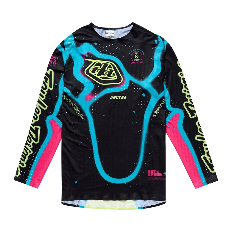 Maillot TROY LEE DESIGNS SE Ultra Membrane – noir/jaune