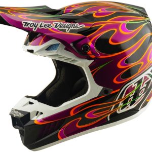 Casque TROY LEE DESIGNS SE5 Carbon Mips – Torched noir/violet