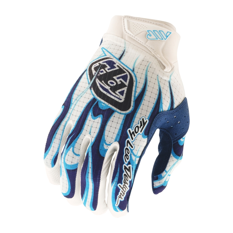 Gants TROY LEE DESIGNS Air – Torched blanc/bleu
