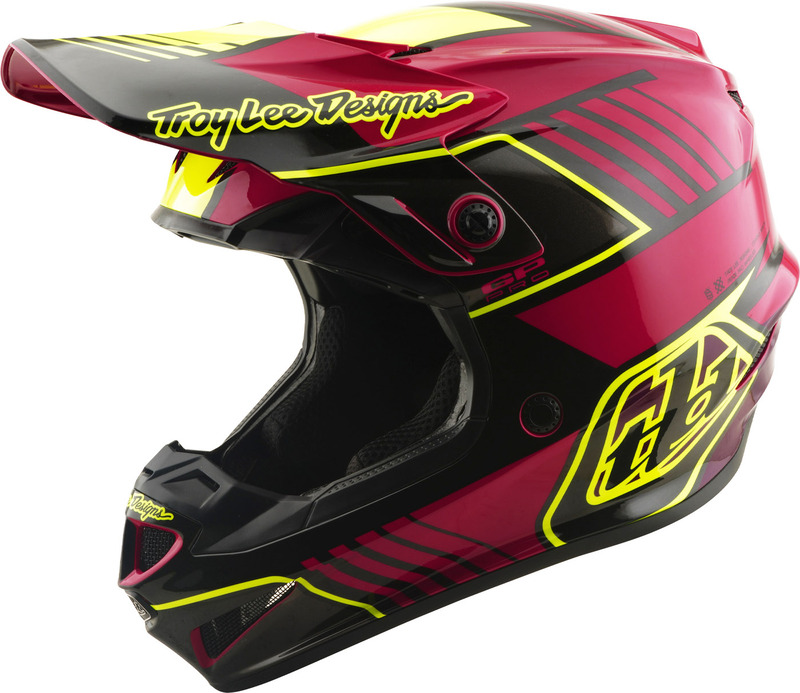 Casque enfant TROY LEE DESIGNS GP Pro Mips - Segment Fuchsia