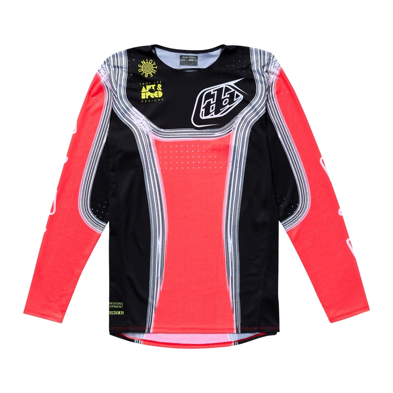 Maillot enfant TROY LEE DESIGNS SE PRO Stripes – Infra Red/noir