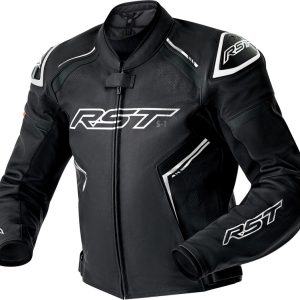 Veste RST S1 D3O cuir – noir/blanc