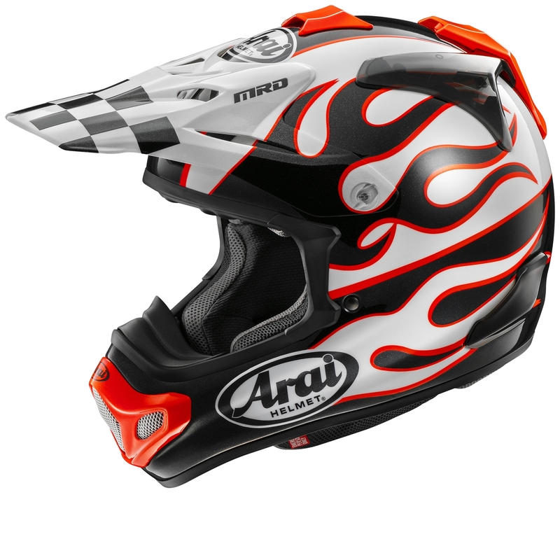 Casque ARAI MX-V EVO – Flame White