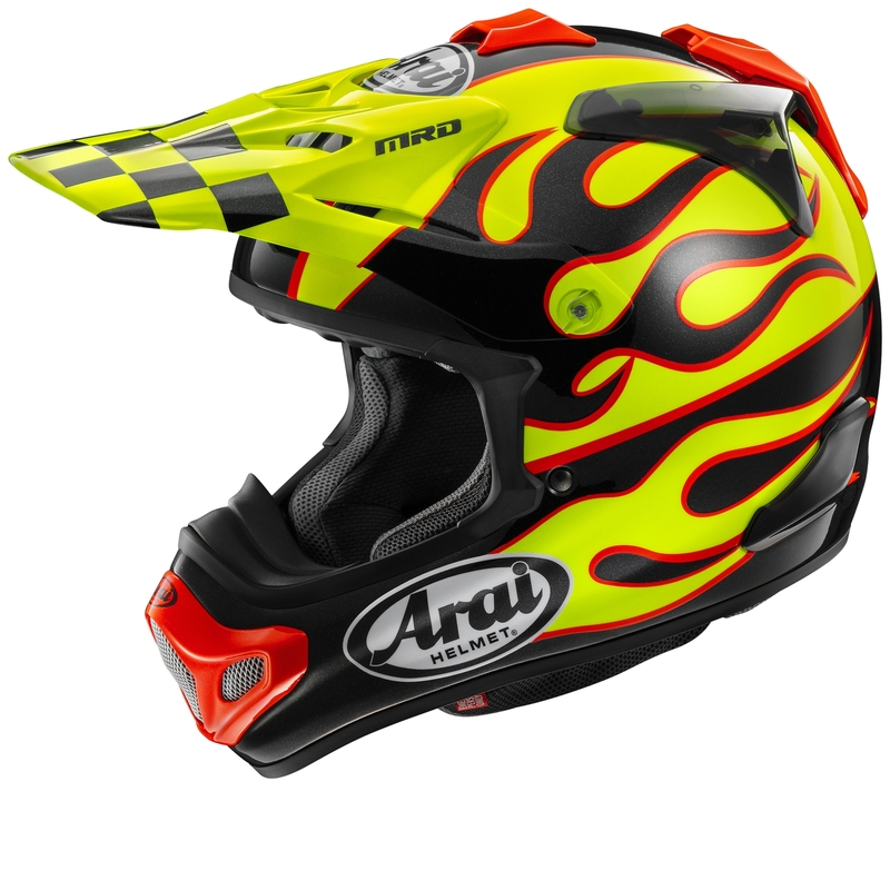 Casque ARAI MX-V EVO – Flame Yellow