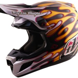 Casque TROY LEE DESIGNS SE5 Carbon Mips – Overspray noir/or