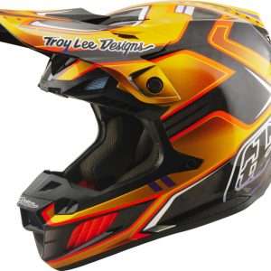 Casque TROY LEE DESIGNS SE5 Carbon Mips – Crest Gold