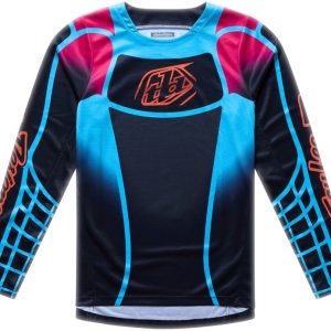 Maillot enfant TROY LEE DESIGNS GP Pro – Framework noir/cyan