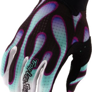 Gants TROY LEE DESIGNS Air – Overspray noir/Real Teal