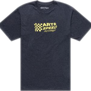 T-Shirt TROY LEE DESIGNS Finish Line – Black Heather