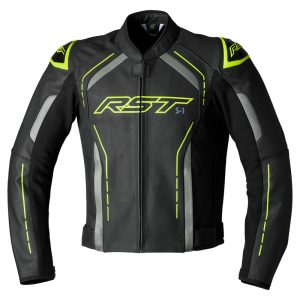 Veste RST S1 cuir homme – jaune fluo