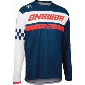 Maillot ANSWER A22 Arkon Octane bleu/blanc