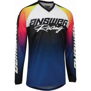 Maillot ANSWER A22 Syncron Prism bleu/rose