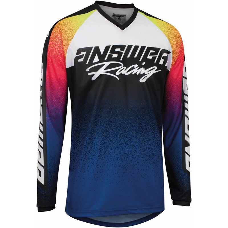 Maillot ANSWER A22 Syncron Prism bleu/rose