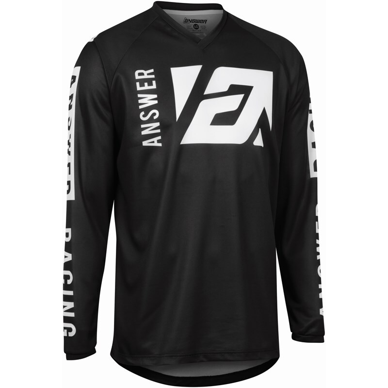 Maillot enfant ANSWER A22 Syncron Merge noir/blanc