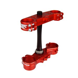 Té de fourche SCAR offset 22mm rouge