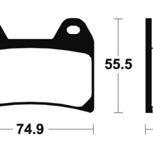 Plaquettes de frein TECNIUM Racing métal fritté – MSR206