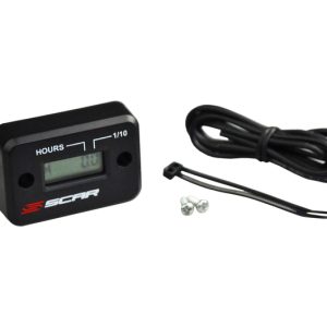 Compteur d&rsquo;heures SCAR filaire avec Velcro noir