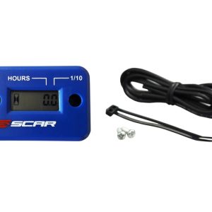 Compteur d&rsquo;heures SCAR filaire avec Velcro bleu