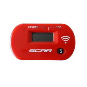 Compteur d&rsquo;heures SCAR Sans-fil avec Velcro rouge