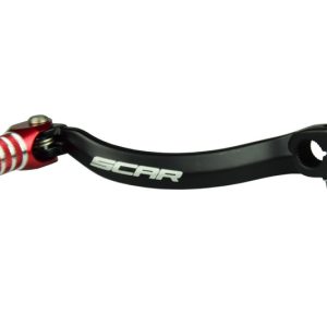 Sélecteur de vitesse SCAR noir mat/embout rouge