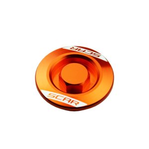 Bouchons carter moteur latéraux SCAR orange