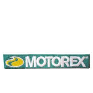 Badge MOTOREX tissu 90 x 55mm vert