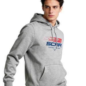 Sweat à capuche SCAR Factory – gris