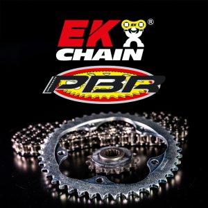 Kit chaîne EK/PBR 520 SRX2 – 16/45-114 – Couronne acier standard
