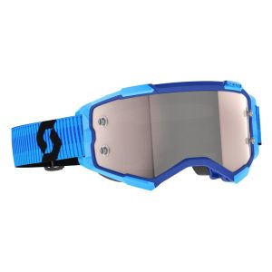 Masque SCOTT Fury – bleu/noir écran Silver Chrome Works