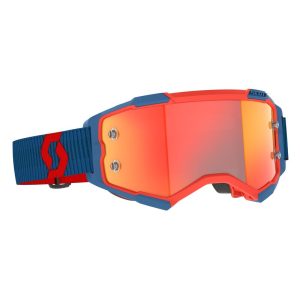 Masque SCOTT Fury – bleu/rouge fluo écran Orange Chrome Works