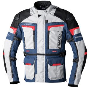 Veste RST Pro Series Adventure-X textile – argent/bleu/rouge