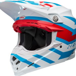 Casque BELL Moto-9S Flex – Banshee Gloss White/Red