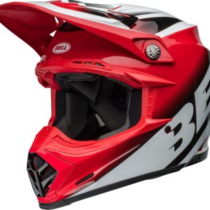 Casque BELL Moto-9S Flex – Rail Gloss Red/White