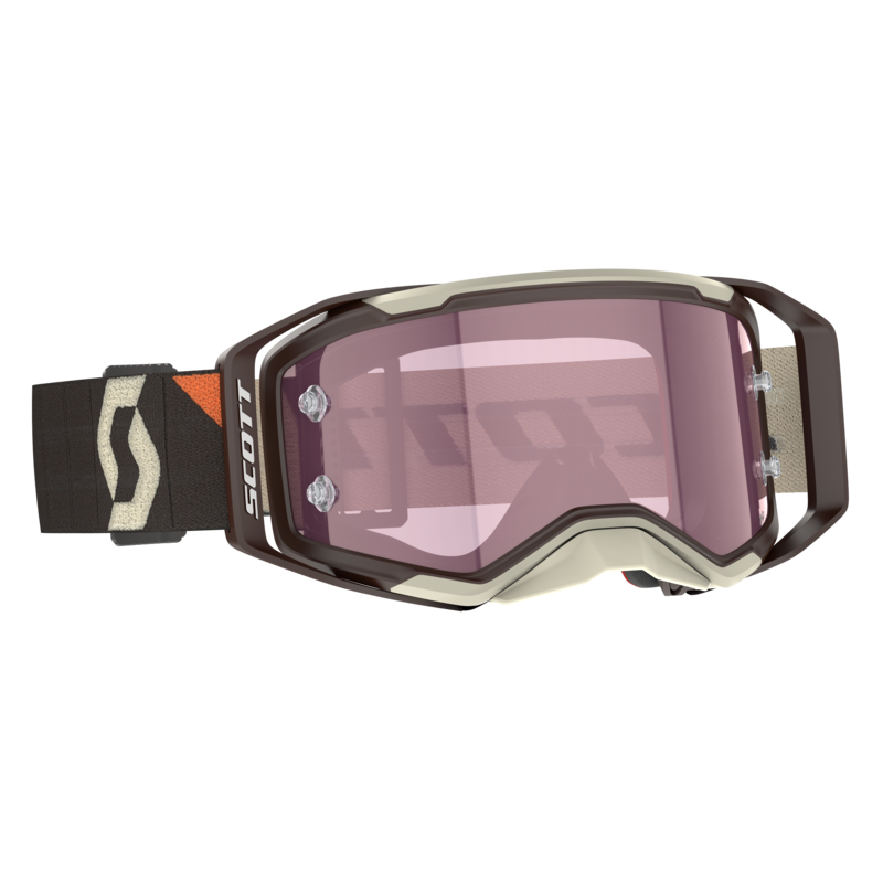 Masque SCOTT Prospect 2.0 AMP Deep Brown/Beige - écran rose