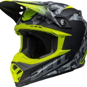 Casque BELL Moto-9 Mips – Venom Matte Black Camo/Hi-Viz Yellow