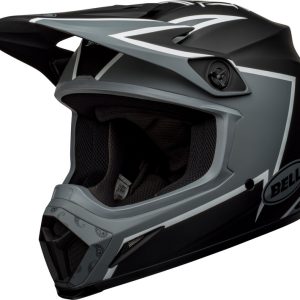 Casque BELL MX-9 Mips Twitch – Mat Noir/Gris/Blanc