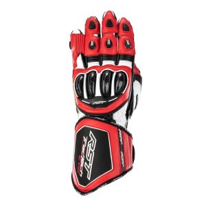 Gants RST TracTech Evo 4 cuir – rouge/blanc/noir