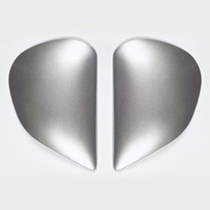 Plaques pivot ARAI Super AdSis J (LRS) Aluminium Silver pour casques RX-7 GP/Viper/Astro-Light/Chaser-V/Chaser-V PRO/Axces II