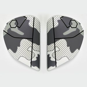 Plaques pivot ARAI Super AdSis J (LRS) Command White pour casque Rebel