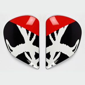 Plaques pivot ARAI Super AdSis J (LRS) Sketch Black pour casques Chaser-V/Chaser-V PRO