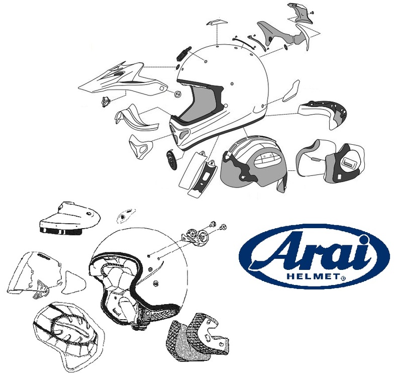 Ventilation menton ARAI grille extérieure Scratch pour casque MX-V