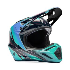 Casque cross Fox V3 RS CANVAS 2026 Bleu