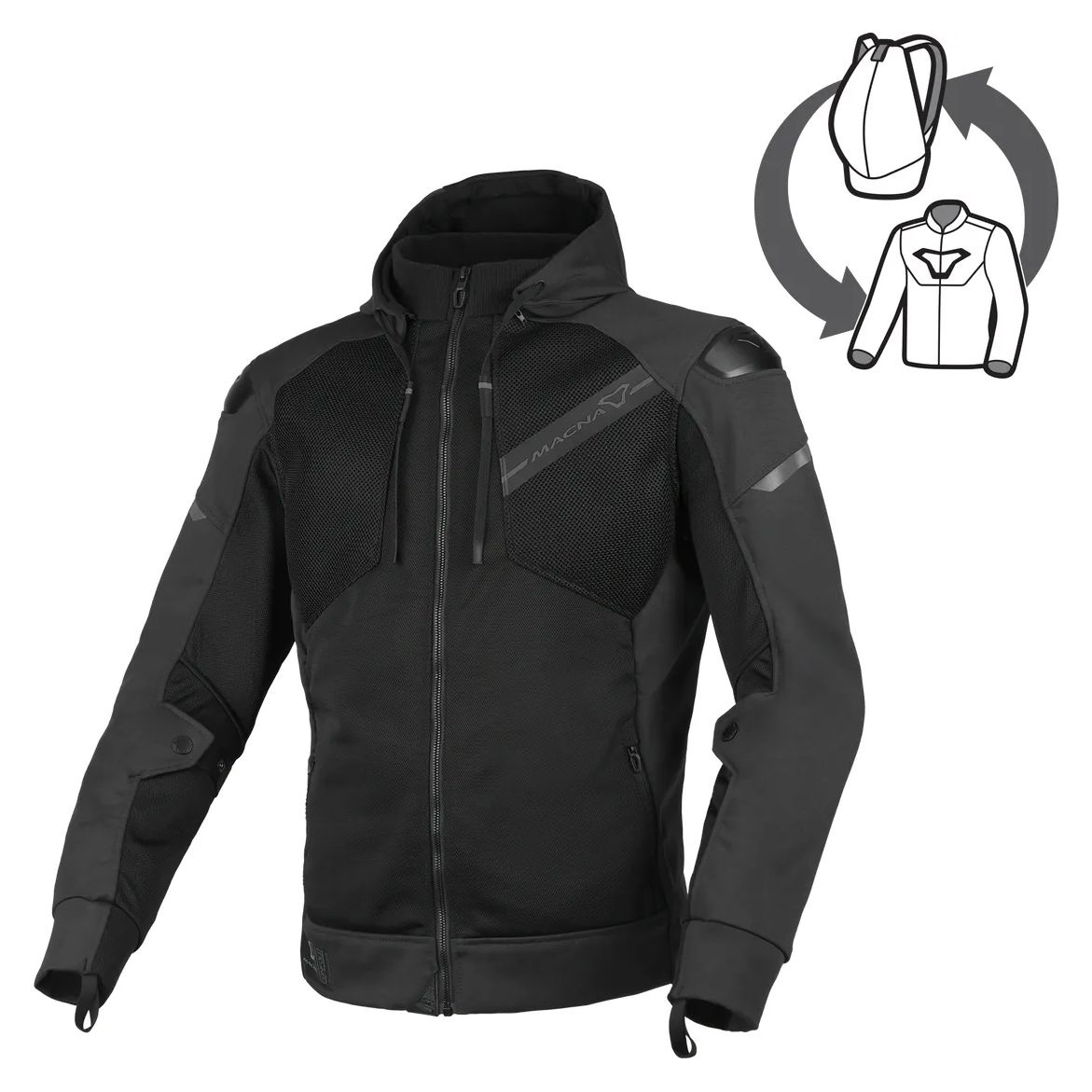 Sweat moto Macna BRERO Noir – Image 2