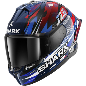 SHARK Casque Skwal Cup Replica Zarco GP de France Bleu / Chrome / Rouge