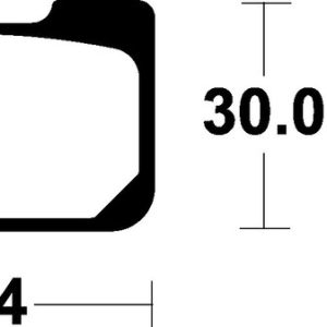Plaquettes de frein TECNIUM route organique – MA259