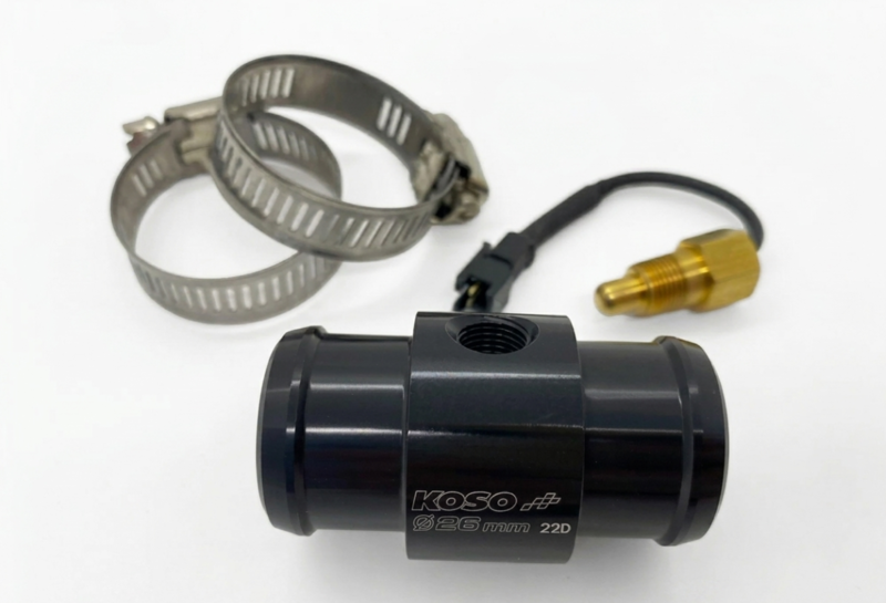 Adaptateur de sonde de température d'eau Koso pour durite Ø26mm