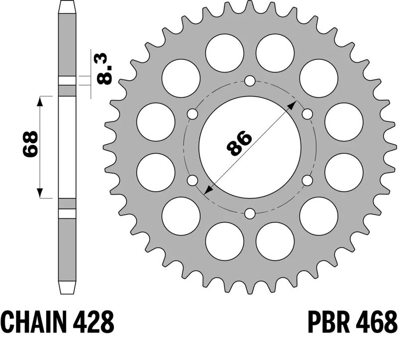 Couronne PBR Acier Standard - 428