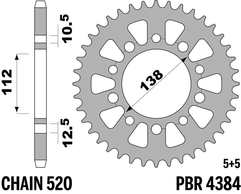 Couronne PBR acier standard - 520